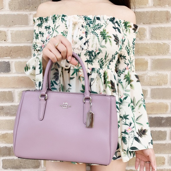 Coach Purse Purple satchel bag - Picture 3 of 6